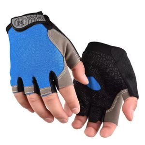 Gym Anti-Slip Half Finger Gloves – Breathable Workout Gloves (Pair)