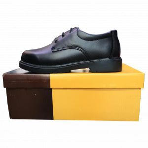 Bright School Shoe S19 – Black Hook-and-Loop School Shoes for Kids 