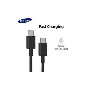 Samsung Type C To C Fast Charging Black USB Cable, Data Transfer Cable, For All Type C Gadgets, All Galaxy