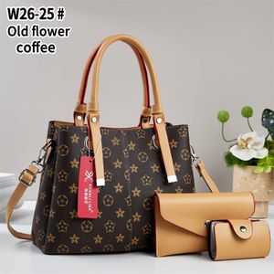 3 in 1 official ladies shoulder leather handbag 