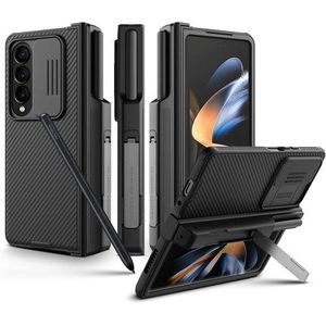Nilkin For Samsung Galaxy Z Fold 4 Case with S Pen Holder & Hinge Protection