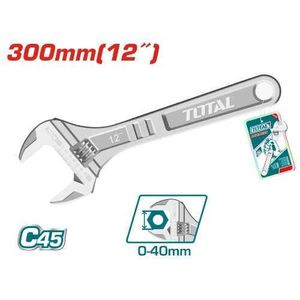 TOTAL THT1010123 Adjustable wrench Length:300mm(12"