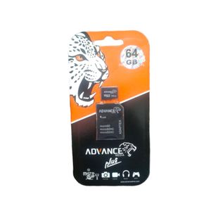 Advance Plus High performance Micro SD HC Memory Card - 64gb plus free gift 