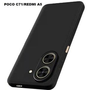 Original Soft Silicone Cover Case for Redmi A5 – Flexible Shockproof Slim Back Cover