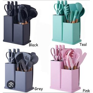 19 Pcs Kitchen Silicone Cooking Utensil Set – Heat Resistant Non-Stick Tools