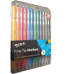 Mont Marte Fine Tip Markers Signature Tri Grip Office Art School nk