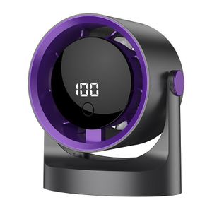 Multi-Scene Desktop Air Circulator, 360° Adjustable Angle Portable Cooling Air Device with Digital Power Display, Built-In Charging Supply Wall Hanging & Tabletop Dual Use Quiet Cooler for Home Office Dormitory