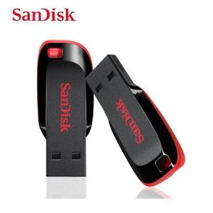 Sandisk Cruzer Blade USB Flash Drive, 64GB - Black & Red