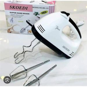 High Power 260 Watts Skoedi Super Hand Mixer white & Black