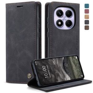 Caseme Retro Wallet Flip Cover for Redmi Note 14 Pro 5G/ Redmi Note 14 Pro plus(+) 5G – Premium PU Leather Kickstand Case with Card Slots