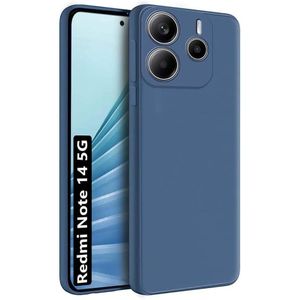 Silicone Phone Cover for Xiaomi Redmi Note 14 5G - Blue, anti-fingerprint, anti-scratch, durable silicone case