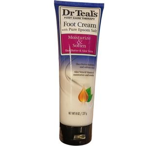 Dr Teal'S Moisturize & Soften FOOT CREAM With Pure Epsòm Salt SHEA BUTTER ALOE VERA VITAMIN E Hydrate Soften Soothe nk