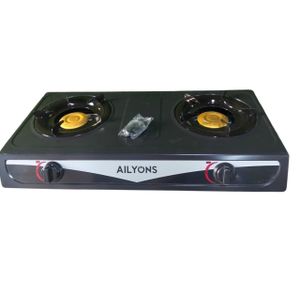 AILYONS 2-Burner Stainless Table-Top Gas Stove Cooker