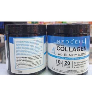 Unflavored Marine Collagen Powder for Skin Hydration, Healthy Hair, Nails & Joint Support (10g per Serving, 20 Servings)