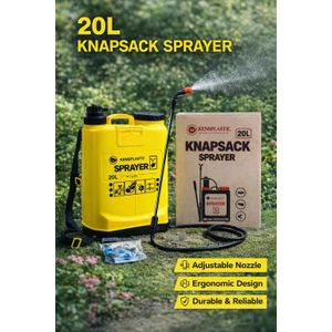 20L Knapsack Sprayer Manual Agricultural Sprayer With Adjustable Nozzle 