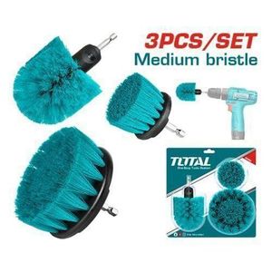 TOTAL TACM3001 3 Pcs Medium bristle brush set
