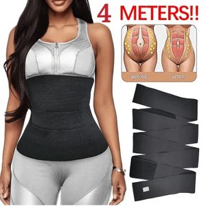 Invisible Wrap Waist Trainer Tape Snatch Me Up Bandage Women Slimming Tummy  Wrap Belt Sauna Trimmer Belt(3m)