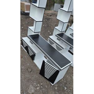 Tv stand with  LED lights and Inbuilt Decor stand 