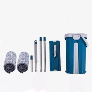 Big Bucket Flat Vertex Self-Squeeze Mop With Bucket – Hand-Free Wringing Microfiber Mop