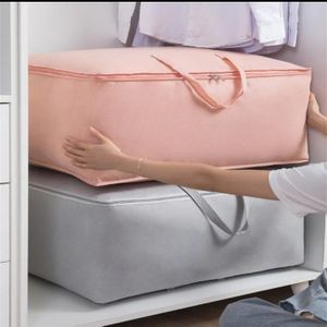 2 Pcs Wardrobe Clothes Organizer, Duvet Storage Pouch, Home Textile Storage Bag set 