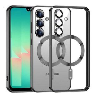Black Electroplated Magnetic for MagSafe Shockporoof Transparent Case Cover for Samsung Galaxy A17