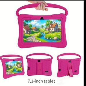 redbeat B1 Kids Tablet, 7-inch HD, 2GB RAM/32GB ROM, Android 11, Pink Silicone Case, Black