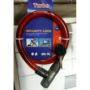 High Security Bicycle Lock – Reinforced Steel Cable with Protective Coating & Key Lock System