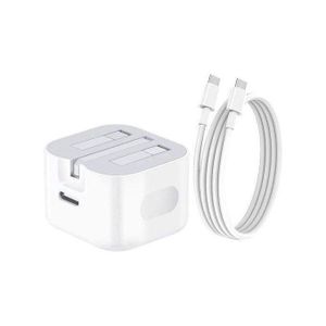 Apple IPhone Charger, USB C Charger 35W PD Fast Charger Plug With 1M USB C To C Cable Compatible For IPhone 17 Pro,17 Pro Max,17 Plus,IPad Pro,Air,Mini Type C ChargeIPhone 16 Charger, USB C Charger 35W PD Fast Charger Plug With 1M USB C To C