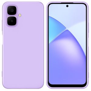 Soft Silicone Slim Fit Cover Anti-Scratch Shockproof Case for TECNO Pop 10 - Purple