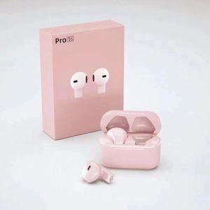 TWS Pro5s Earpods Earbuds Earphones Wireless Bluetooth 5.0 Headset - Pink.