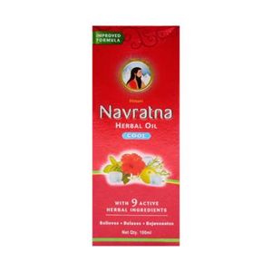 Navratna Herbal Massage Oil Cool For Hair And Body 100ml, 200ml