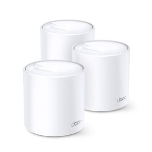 TP Link Deco X20 Dual Band Next-Gen Wi-Fi 6 Mesh, AX1800 Whole Home WiFi System, Covers up to 5800 Sq. Ft, Replaces Routers and WiFi Extenders, Parental Control, Compatible with Alexa (3-Pack)