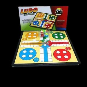 Classic Ludo Board Game for Kids & Family  Travel-Friendly Intelligence Development Game with Dice & Colorful Pieces