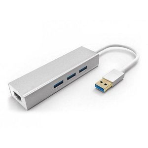 3.0 USB HUB WITH ETHERNET ADAPTER 100/1000MBPS 3 PORTS