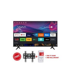Vision  Plus VP8855QV 55" 4K QLED TV with Vidaa OS - Black (2YRs WRTY)+ FREE WALL BRACKET