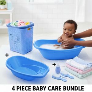 4-Piece Essential Baby Bath & Care Bundle