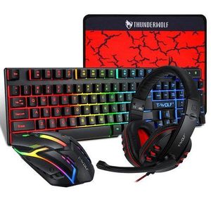 T-WOLF TF-800 Keyboard Mouse Headset Set Gaming Combo