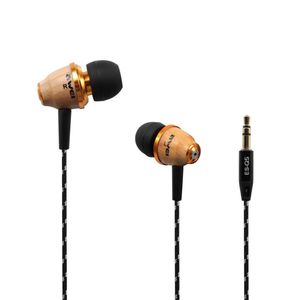 Awei Wired Earphones Wooden Design Neodymium Drivers In-Ear Noise Isolation Extended Bass 3.5mm Plug Comfortable Fit.