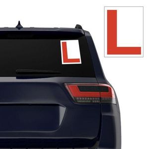 L Plate Label Vehicle Learner Stickers 2 Pieces