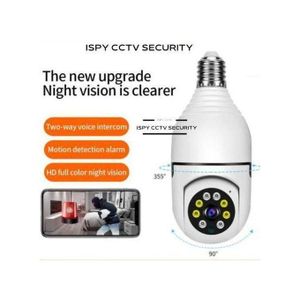 NANNY CAMERA PANORAMIC 1080P 360 DEGREE NIGHT VISION WIFI LIGHT BULB CAMERA