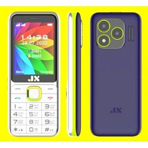 Jx G95 QUAD SIM PHONE 2.8 inch Display 3200mAh Buletooth Vibrator/Wireless FM/ MP3/MP4/Big Torch/ Auto callrecording/Power Bank Cell Feature Phone