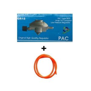 Pac 6kg Gas Regulator Plus FREE 1.5Meters Gas Delivery Hose Pipe