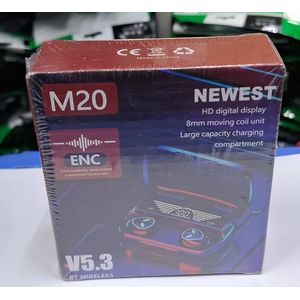 M20 Wireless Bluetooth 5.3 Earpods Earphones Earbuds Dual LED Display