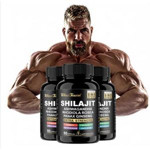 Winstown Shilajit Capsules For Men Powerful Herbal Formula That Boosts Energy Enhances Focus Improves Sexual Health And Promotes Vitality-60 grams