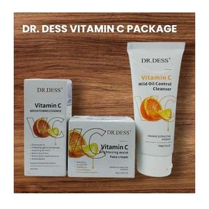 Dr Dess Vitamin C package: Face Serum30ml, Face Cream 50ml & Face Cleanser 100ml(180ml)