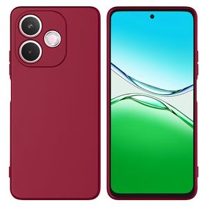 Soft Silicone Slim Fit Cover Anti-Scratch Shockproof Case for OPPO A5 Pro - Maroon