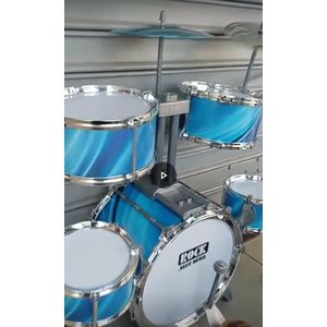 Unbrand 5-Piece Kids Electronic Jazz Drum Set with Stool and Drumsticks