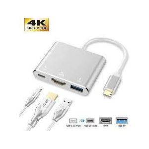 Universal Type-C To HDMI With USB C Fast Charging Port HDMI & USB(3 In 1)
