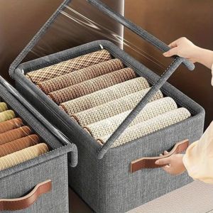 2 pieces Wardrobe Organizer For Clothes, Storage Basket with Lid Dustproof Organisers Storage Box with Metal frame Clothes Cover Storage Organizer for Wardrobe Cupboard Racks and Shelves