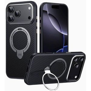 Apple For Apple iPhone iphone 16 pro Max iphone 15 pro Max 17 Pro Max Hybrid Carbon Fiber Design with Mag-Safe Compatible Black